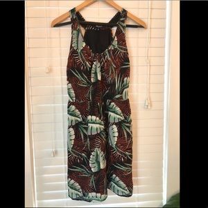 Madewell tropical print racerback dress
